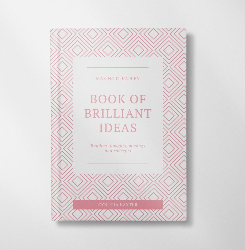 personalised Book of brillant ideas design notebook