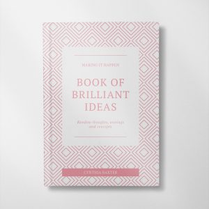 personalised Book of brillant ideas design notebook