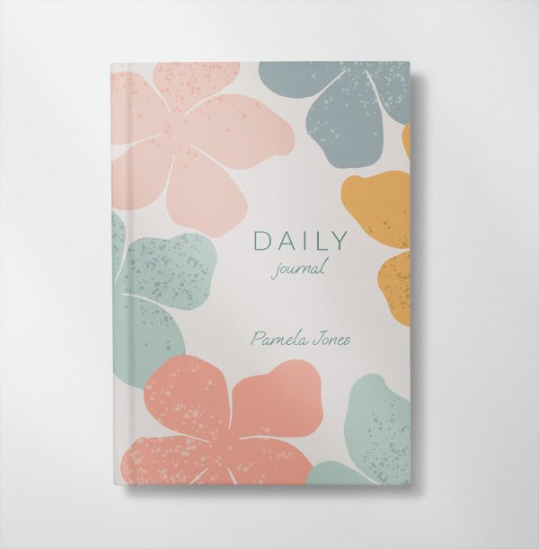 personalised Floral design notebook