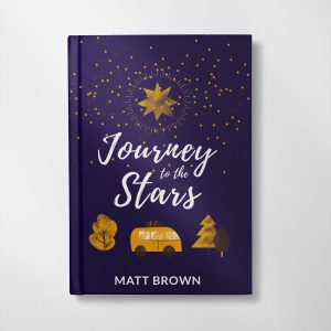 personalised Journey to the stars design notebook