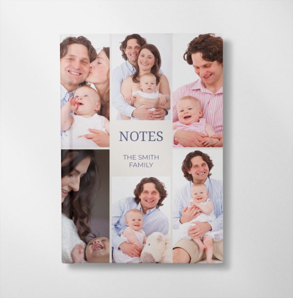 personalised photo upload notebook