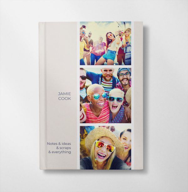 personalised photo upload notebook