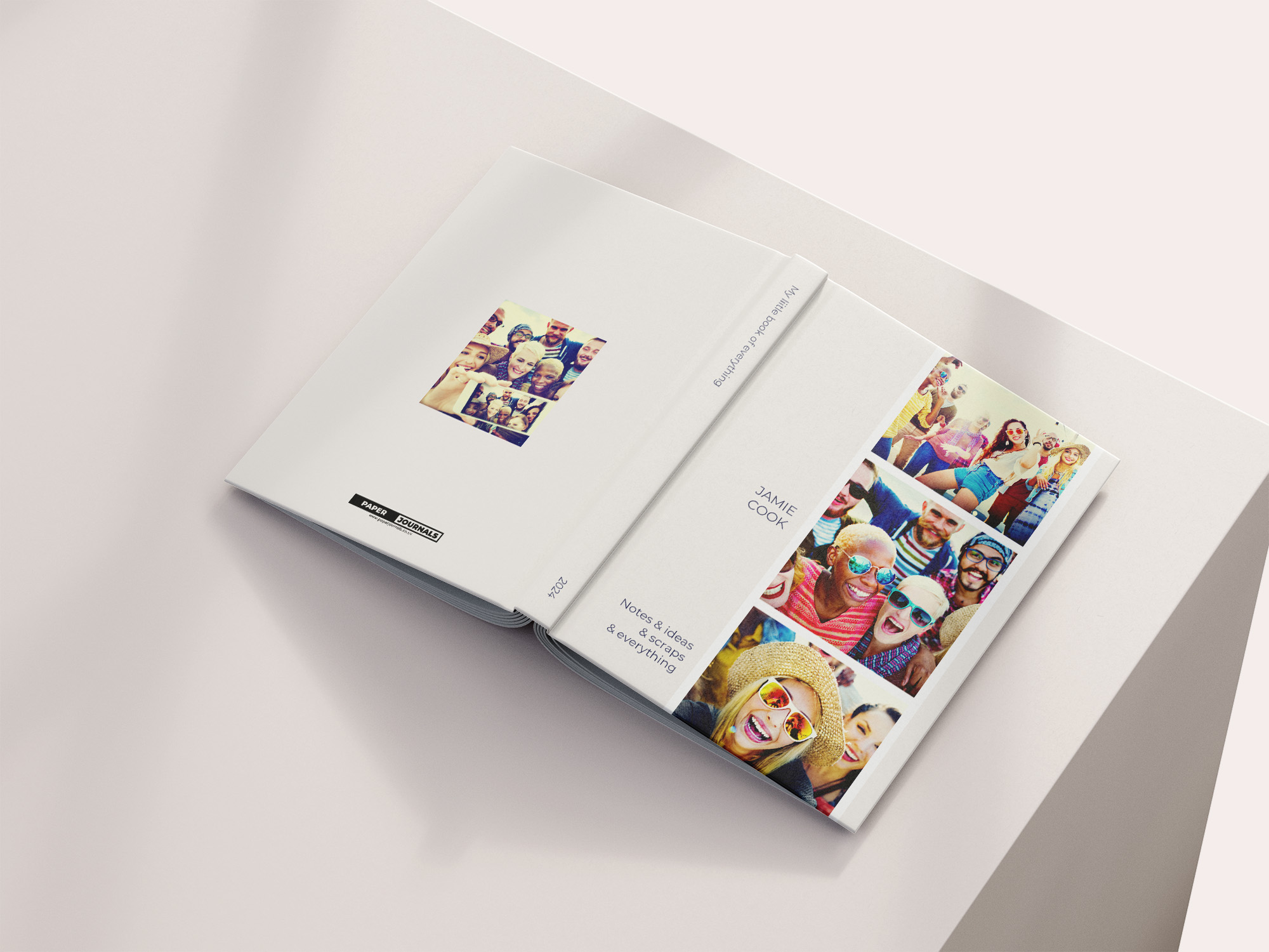 personalised photo upload notebook