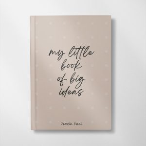 personalised little book of big ideas design notebook