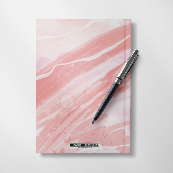 Personalised Abstract Red Notebook