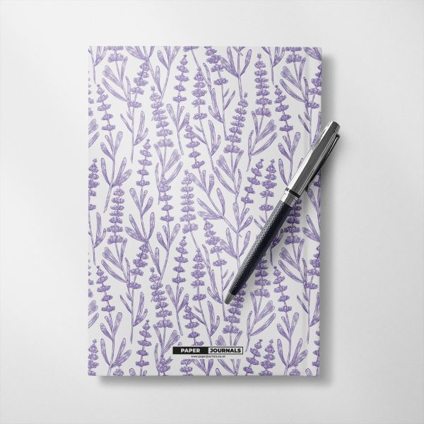 Personalised Lavender floral design Notebook