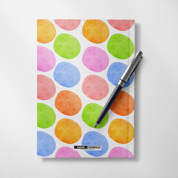 Personalised Watercolour Dots Notebook