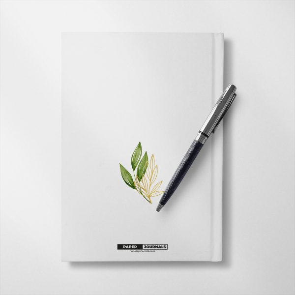 Personalised Watercolour leaves design Notebook