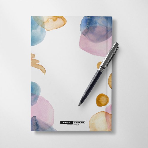 Personalised Watercolour shapes design Notebook