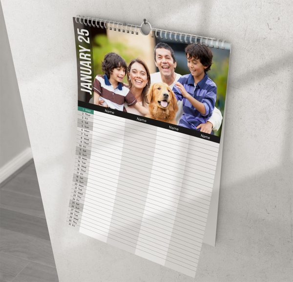 2025 Personalised Family planner calendar